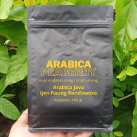 kopi arabika peaberry 500 gr / kopi lanag java ijen raung bondowoso - Arabica Bean coffe Espresso Co