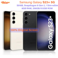 Samsung Galaxy S23+ 5G S916B 256GB/512GB Original Mobile Phone Snapdragon 8 Gen 2 Octa Core 6.6" 50MP&amp;12MP 8GB RAM NFC eSim