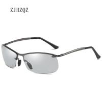 Women Black Gray Polarized Photochromatic Sunglasses Men Fishing Running Golf Outdoor Driving Transition Chameleon Lens Eyewears