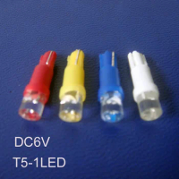 High quality 6.3V T5 led,T5 warning lamp,led T5 instrument light,W3W led Light,T5 6V Indicator Lamp,T5 6V,free shipping 50pc/lot