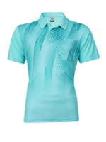 เสื้อคอปกพิมพ์ลายด้านหน้า(012294) สีเขียว