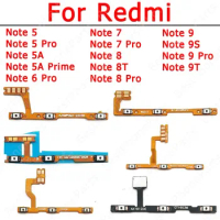 Side Button Flex Cable For Xiaomi Redmi Note 5 5A Prime 6 7 8 8T 9 Pro 9S 9T Power On Off Mute Volume Key Switch Parts