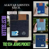Alkitab Kristen Kecil Sampul TB2 034 Jeans Pocket Terjemahan Baru 2 LAI Anak Mini LAI