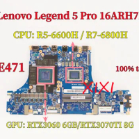 NM-E471 Mainboard For Lenovo Legion 5 Pro 16ARH7H Laptop Motherboard With R5-6600H/R7-6800H RTX3060 6GB RTX3070TI 8G DDR4 100%OK