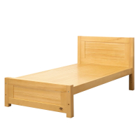 【唯熙傢俱】瑪修檜木色3.5尺單人床(臥室 單人床 實木床架 床架)