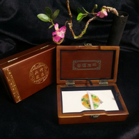 中國古風實木高檔珠寶收藏證書盒首飾項墜項鏈飾品包裝禮盒收納盒