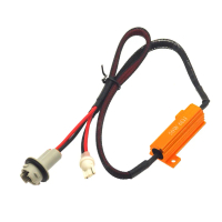 Wayar Rintangan Lampu Kereta T10-50W 6 Ohm, Dekoder Kesalahan Lampu Kereta