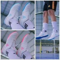 Sepatu Futsal APHA Genesis White Series Original 33-44 Dewasa dan Anak Lengkap Gratis Kaos kaki