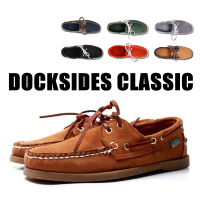 Chaussure Nautique Homme Docksides De Men Genuine Leather Boat Shoes,Plus Big Size Navy Black Brown Brand Flats Loafers A045