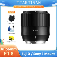 TTArtisan 56mm F1.8 AF Auto Focus APS-C Large Aperture for Fuji X XF XT10 XT4 XS10 XH5 Sony E A6600 alpha6400 A7C A7MIV A7R3 A7S