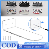 Acrylic Floating Shoe Display Wall Mounted Shoe Rack Display for Sneaker Collection