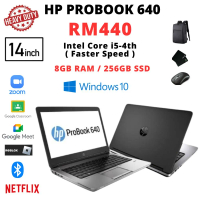 (TERPAKAI) LAPTOP 14 INCI HP PROBOOK 640 G1 INTEL CORE I5-4TH 8GB RAM 250GB SSD