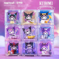 Creative Sanrio Troublesome Alliance Series Action Figures Kuromi Anime Peripherals Model Desktop Decoration Ornament For Gift