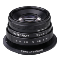 35mm F1.6 Manual Focus MF Prime camera Lens + C-ring Mount for Canon EOS Nikon N1 Fuji C-FX Sony NEX Olympus Micro 4/3 C-M4/3