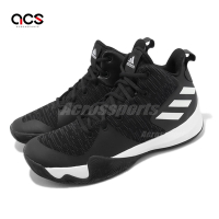 adidas 籃球鞋 Explosive Flash 男鞋 黑 基本款 高筒 皮革 運動鞋 愛迪達 CQ0427