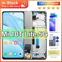 6.67" Original Screen For Xiaomi Mi 10T Lite 5G LCD Display Touch Screen with frame Digitizer Assembly For Mi10T Lite M2007J17G