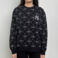 MLB Sweater MLB NY MONOGRAM SS24 WHITE BLACK SWEATSHIRT 100% ORIGINAL