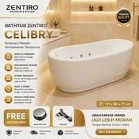 Bathtub Lokal Zentiro CELIBRY Uk 171cm Marble/Acrylic Whirpool Jacuzzi Bathtub Standing
