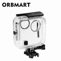 ORBMART 45M Waterproof Housing Case Cover Diving Underwater Sport Action Camera Accessory For Gopro Fusion 360 Camera