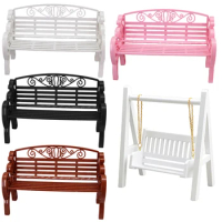 BJD Doll House Furniture Garden Furniture Swing Chair Bench 30cm Doll House Accessories