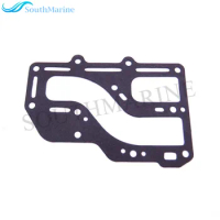 Boat Motor Exhaust Cover Gasket 350-02306-2 350023062M Fit Tohatsu Nissan Outboard Engine NS M 9.9HP 15HP 18HP 2-stroke, 2cyl
