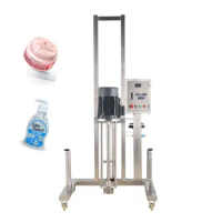 GMP Standard Shampoo Detergent Industrial Mixer Stainless steel pneumatic lifting disperser homogenizer machine