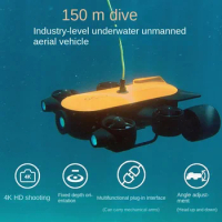 Visual high-definition camera mobile phone connected with fishing sonar fish finder to rescue underwater automatic robot