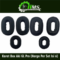 Karet Box Aki GL Pro (Harga Per Set Isi 6) KANAN - KIRI - Karet Tempong Tepong Kempol Dup Dop Body T