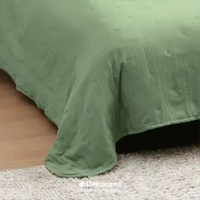 Dekoruma AMARI Selimut Tidur / Bed Cover Blanket / Selimut Bahan Microfiber Forest Green
