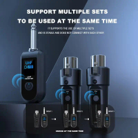 BOMGE WTU-03 Transmitter Mic Wireless 1 Pair Receiver UHF XLR Rechargeable 2.4G – Mikrofon Wireless 