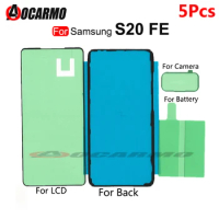 5Set Waterproof Adhesive For Samsung Galaxy S20 FE S20fe Front LCD Screen Back Cover Sticker Glue Replacement parts