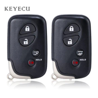 Keyecu Remote Key Shell Case Cover 4 Buttons (SUV Trunk Button) for Lexus RX350 RX450 RX450h GX460 LX570 CT200h HYQ14ACX