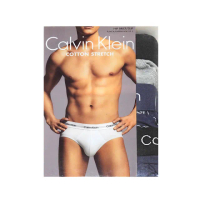 【Calvin Klein 凱文克萊】星夜藍色舒適棉質三角內褲/一組三入(S~XL號)