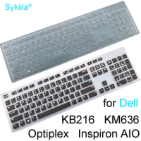 Keyboard Cover for Dell KB216 KM636 KB216P Optiplex 7050 7450 Inspiron AIO 3475 3670 3477 All in One PC Skin Desktop Computer