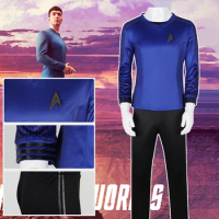 Movie Star Trek Spock Cosplay Costumes Uniform Halloween Carnival Party Outfit For Men