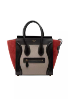 CELINE 二手 Celine Micro 三色皮革行李托特包