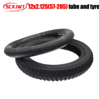 12x2.125 (57-205) 12inch Inner Tube Outer Tyre for E-Bike Folding Bike Bicycle Child's