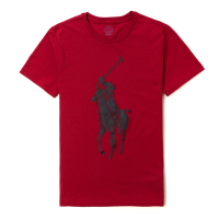 Polo Ralph Lauren 經典印刷大馬圖案短袖T恤-紅色