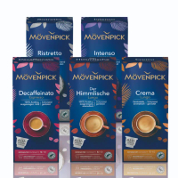 【Movenpick 莫凡彼】瑞士原裝莫凡彼膠囊咖啡任選5入組(10顆/盒；適用於Nespresso膠囊咖啡機)