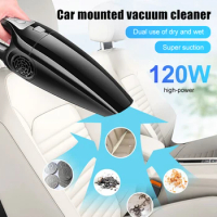 Portable Car Vacuum Cleaner High Suction 12V 120W Wet And Dry dual-use Vacuum Cleaner Powerful Handheld Mini Vaccum Cleaners