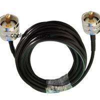 UHF PL259 male to UHF PL259 Male Connector RF Coaxial Coax Cable LMR195 50ohm 50cm 1m 2m 3m 5m 10m 15m 20m 30m