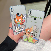Compatible With VIVO Y17 Y15,Y11 2019,Y12/Y12i Phone Case Officer Rabbit and Nick Fox TPU Soft Trans