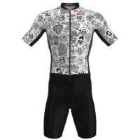 SLOPLINE cycling skinsuit summer short sleeves jumpsuit ropa ciclismo pro team mtb bike clothing bicycle bodysuit roadbike suit