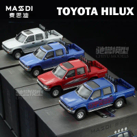 Maxdi 1:64 Toyota Hilux (RN80) Mô hình xe hợp kim mô phỏng quy mô nhỏ