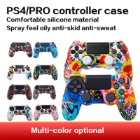 PS4 Silicone Rubber Case Cover For SONY Playstation 4 PS4 Controller Skin Protection Case For PS4 Pro Slim Gamepad Controller
