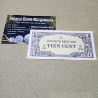 Koleksi 10 Sen 10 Cent DJR Tahun 1943 Tien Cent De Japansche Regeering Original Gress Mulus Baru