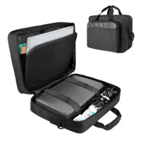 Printer Case Large-Capacity Laptop Storage Bag Mobile Printer Padded Case With Shoulder &amp; Trolley Strap For Travel Business