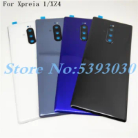 New Original For Sony Xperia 1 XZ4 J8110 J8170 J9110 Glass Back Battery Cover Rear Door back case Housing Case Repair Parts
