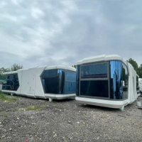 29㎡ 38㎡ Mobile Prefab Garden Container Glass House Cruiser Style Sun room Hotel Home Stay Capsule cabin Villa with furnitures