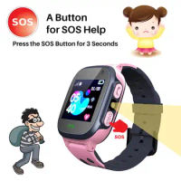 Kids Watches Call Kids Smart Watch Children GPS SOS Waterproof Smartwatch Clock SIM Card Location Tracker Child Watch
